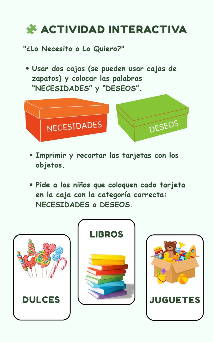 Página del libro: Mi primera alcancía